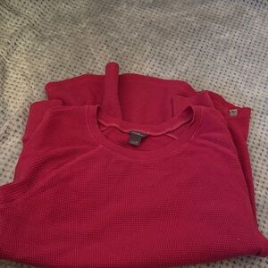 Dark pink Waffle Knit Sweater